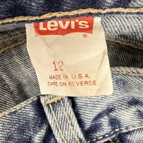 Vintage Levi's Jeans Women 26x31 Acid Wash Mom USA 80s Orange Tab High Rise - Picture 9 of 15